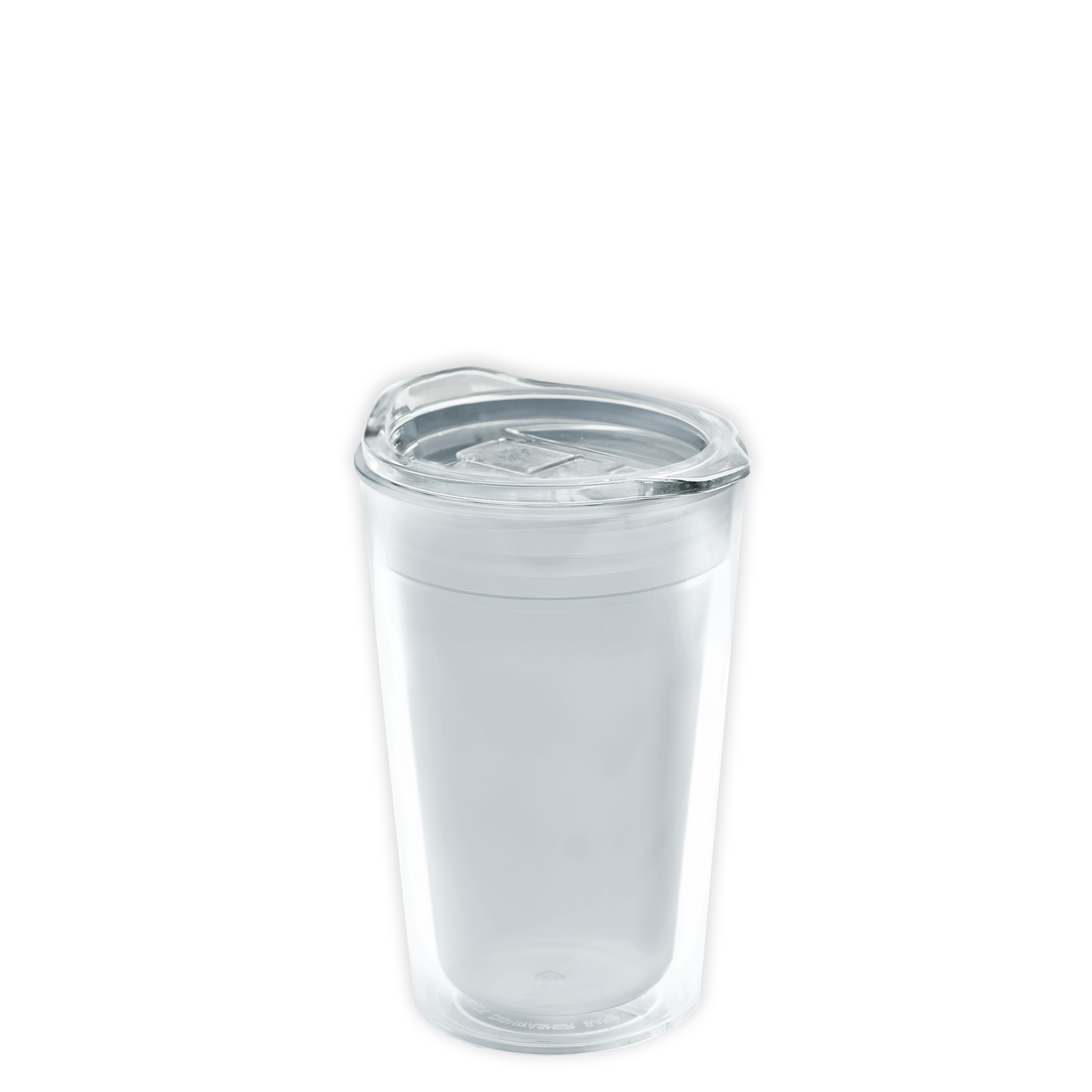 Garyline® Transparent Tumbler with Straw Lid and Full-Color Insert - 16 oz.